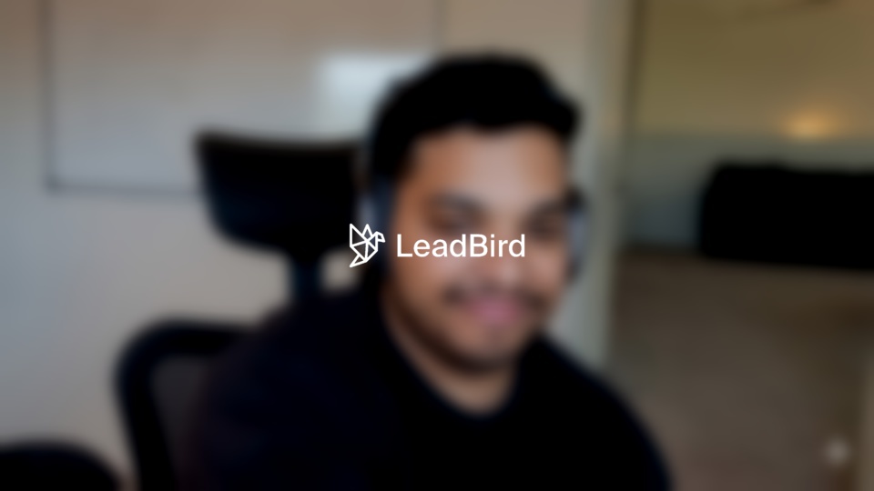 Leadbird testimonial video thumbnail